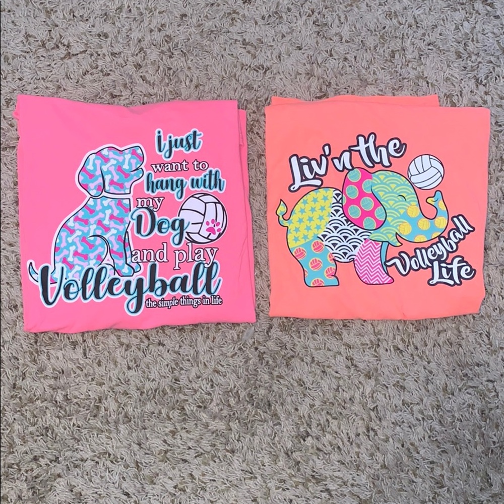 NWOT Volleyball bundle T-shirts size M